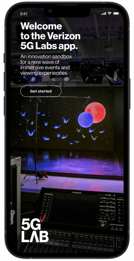 5G Lab app screen